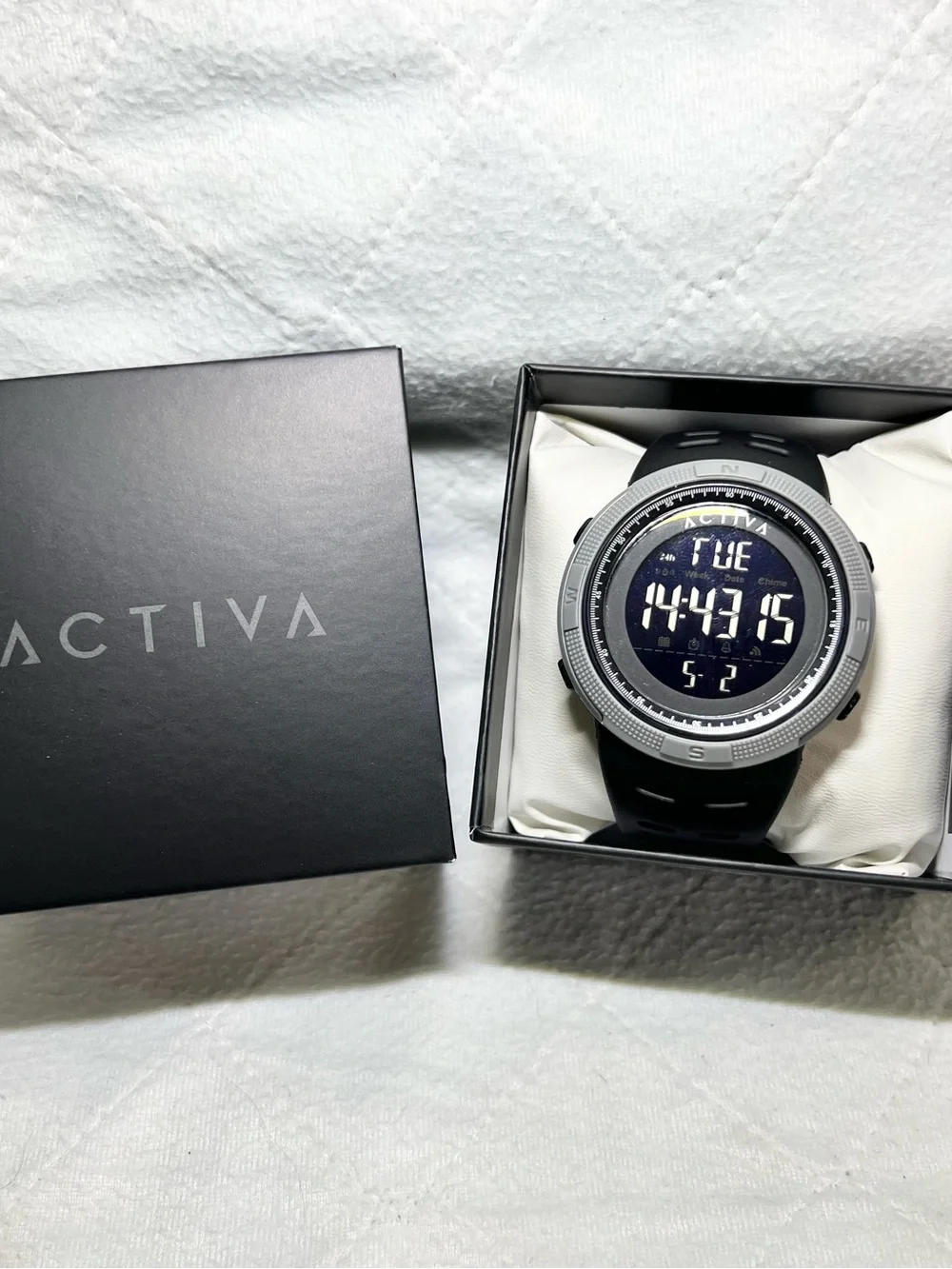 NEW! Activa Men's Digital Sport Watch in Black and Grey